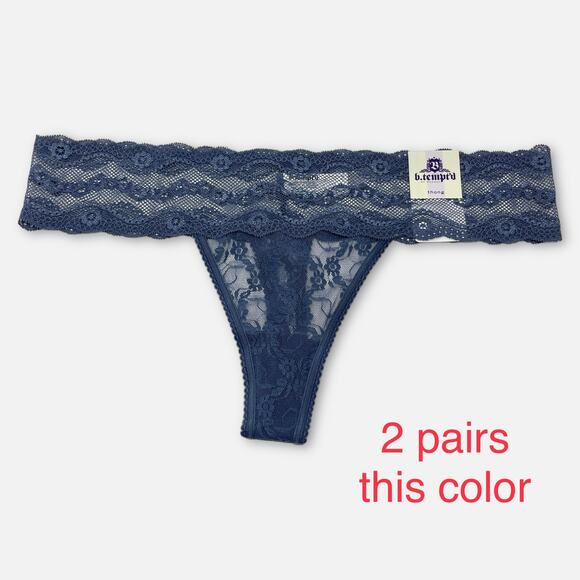 Calvin Klein, b.tempt’d, Jenni NWT 5 Pack Bundle Panties Thong Lace SZ L Multi - Picture 5 of 14